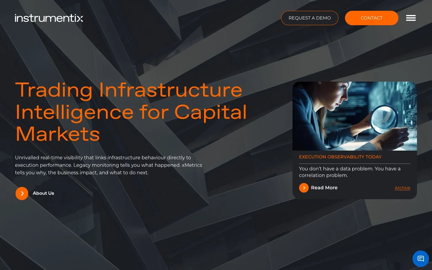 Instrumentix — B2B technology · WordPress project screenshot